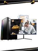 Resim RAMTECH BİLGİSAYAR Astral Kx50-m I5 12400f 16gb Ram 480gb Ssd R5230 2gb 24 Monitör Ofis Bilgisayarı 