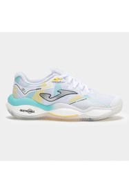 Resim Joma Smash Kadın Beyaz Toprak Kort Tenis & Padel Ayakkabısı TSMALS2532C 