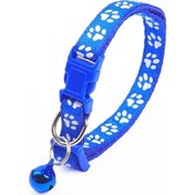 Resim Soulader Yansıtıcı Işıklı Kedi Tasması, Desenli Kolye Ve Çanlı Ayarlanabilir Yaka Kayışı, Moda Kedi Aksesuarları Evcil Hayvan Güvenliği 