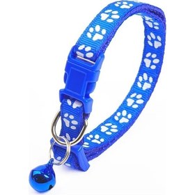 Resim Soulader Yansıtıcı Işıklı Kedi Tasması, Desenli Kolye Ve Çanlı Ayarlanabilir Yaka Kayışı, Moda Kedi Aksesuarları Evcil Hayvan Güvenliği 