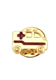 Resim Ambulans Şeklinde Medikal Broş P0712 Çok Renkli 