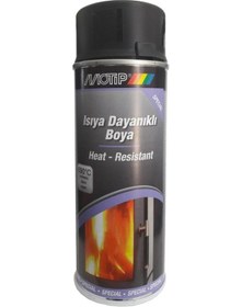 Resim Motip 690°C Isıya Dayanıklı Sprey Boya Mat Siyah 400 ML 