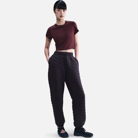 Resim Nike Phoenix Fleece Oversized High-Waisted Jacquard Kadın Pantolon 