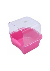 Resim Muhabbet Kuşu Banyosu 14x13x9 Cm Pembe 