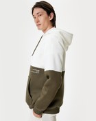 Resim Kanguru Cepli Basic Şardonlu Pamuklu Oversize Kapşonlu Sweatshirt 