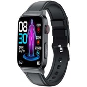 Resim Geeroyoo JZR-GY E500 Şekeri Ecg Ppg Spor Takipçi Dokunmatik Ekran Siyah Deri Kayış Siyah Akıllı Saat (İthalatçı Garantili) 