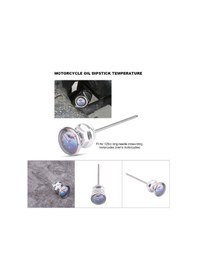 Resim Shineyee 125cc Erkek Motosikletleri İçin Cnc Alyuminyum Yağ Seviyesi Ve Sıcaklık Ölçer Uzun İğne Yağ Çubugu Gümüş 