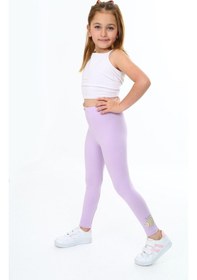 Resim Toontoy Kids Toontoy Kız Çocuk Kirpi Baskılı Tayt Lila 