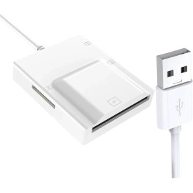 Resim Foxyn NK-3057U Telefon Pc Taşınabilir Usb3.0 4 In 1 Yüksek Iletim Hızı Tf Cf Sd Ms Type C Kart Okuyucu 