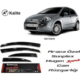 Resim Sunplex Fiat Punto Sunplex Mugen Tip 4'Lü Cam Rüzgarlığı 