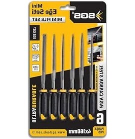 Resim Mini Eğe Seti, 6 Parça, 4x160 Mm Metal El Aletleri İçin 