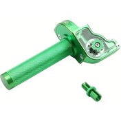 Resim Dashanshop Yeşil 22mm Cnc Alüminyum Ayarlanabilir Motor Gaz Tutacak M10 1.5 Diş Universal 