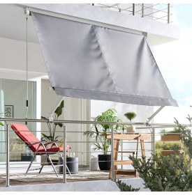 Resim Evinizin Atölyesi Balkon Tentesi Açık Gri 245X245 cm 