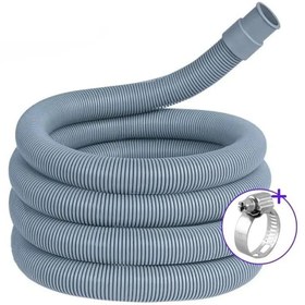 Resim Banyolove Çamaşır Bulaşık Makinesi Pis Su Giriş Hortumu, Körüklü Tahliye Hortumu, 3 Mt (Kelepçesi Dahildir) 