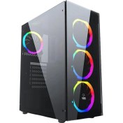 Resim ARES Rainbow 4x120 MM Fan Gaming Oyuncu Kasası Gametech