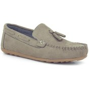 Resim Rakerplus Kum Bej Cırtlı Erkek Çocuk Makosen Ayakkabı 