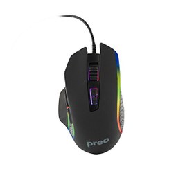 Resim Preo MG17 Rgb Led 8 Makro Atama 6400 DPI Kablolu Gaming Mouse 