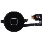 Resim iPhone 4 Uyumlu Home Tuş Bordu Filmi Siyah 