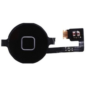 Resim iPhone 4 Uyumlu Home Tuş Bordu Filmi Siyah 
