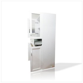 Resim Şişmez Paslanmaz Çürümez Suya Dayanıklı Pvc Banyo Wc Dolabı Dolap Beyaz 