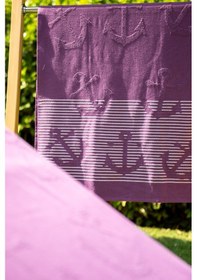 Resim Menderes Home Cotton Collection Bukle Plaj Havlusu Çapa Mor 