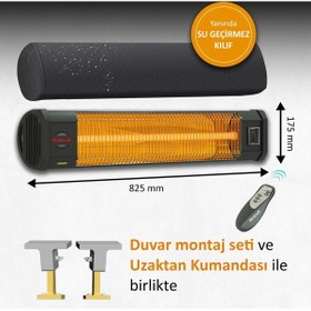 Resim MirKraft Grade 2500 W Karbon Infrared Isıtıcı 