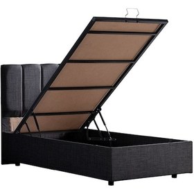 Resim Baza, 90x200 cm Defne Baza+ Başlık + Comfort Yatak Seti, Antrasit 