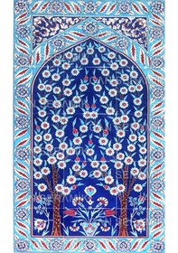 Resim Can Seramik - 60x100 CM El Dekoru Kütahya Çini Pano 