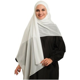 Resim Hürrem Bone Krem Pratik Hazır Geçmeli Bone Şal Şifon Düz 2506 40 krem 