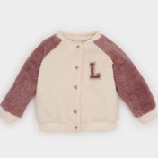 Resim DeFacto Kız Bebek Baskılı Bisiklet Yaka Çıtçıt Kapamalı Welsoft Pelüş Hırka D6675A524WNBG744 Bej 