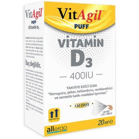 Resim ALLERGO Vitagil Puff D3 Vitamini 400 Iu 20 ml Sprey 