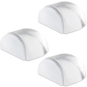 Resim 3 Adet Kapı Durdurucu Şeffaf Kendi Kendine Yapışkan Kapı Durdurucu Zemin Duvar Tamponları Koruyucu 