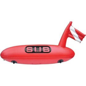 Resim Dalış Şamandırası-Torpedo"Safe Dıve Çap28CM L88CM Siyah 