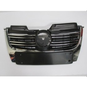 Resim Bzt Volkswagen Jetta- 5- 06/10 Ön Panjur Nikelaj Kaplamalı Sensör Deliksiz 1k5853653a9b9 