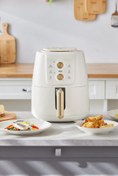 Resim Nikadu Air Pro Cook Manuel Xl Airfryer Krem Gold 