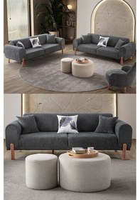 Resim Armoni 3+3 Koltuk Takımı Antrasit 