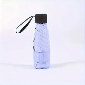 Resim Willowhaven Mor Rengi Kompakt Kadın Mini Katlanır Uv Koruma Rüzgar Geçirmez Şemsiye 