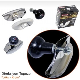 Resim EŞDEĞER DİREKSİYON TOPUZU LUX LOGOLU KROM 
