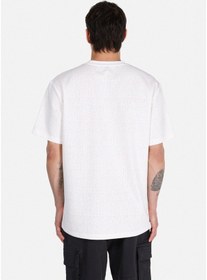 Resim Colin's Colins Comfort Fit Yuvarlak Yaka Jakarlı Erkek Beyaz Kısa Kol Tişört Cl1074855 Q1.v2 Wht Beyaz 