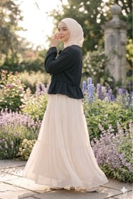 Resim CNG MODA Önü Bağlamalı Fırfırlı Kimono Gömlek 