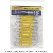 Resim 24 Volt Parmak Cob LED Lamba Sarı - 10 Adet 