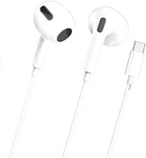 Resim Mu Art Ahşap Linktech H309 Type-C Kulak İçi Kablolu Kulaklık Beyaz 