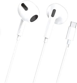 Resim Mu Art Ahşap Linktech H309 Type-C Kulak İçi Kablolu Kulaklık Beyaz 