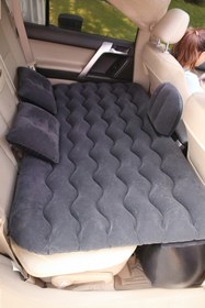 Resim ALFAGİFT Siyah Araç Içi Şişme Yatak- Iki Hava Yastıklı, Araba Seyahat Ve Kamp Suv Ve Binek Araçlara Uygun 