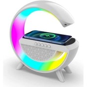 Resim Kablosuz Şarj Standlı Rgb Hoparlör Çok Renkli 