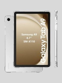 Resim Massemr Samsung Galaxy Tab A9 Anti Şeffaf Kılıf – Parmak İzi Tutmayan Silikon Koruma 