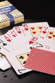 Resim Weather Forecast Kırmızı Jumbo Plastik Su Geçirmez Jumbo Blackjack iskambil Oyun Kağıdı cin385kr 