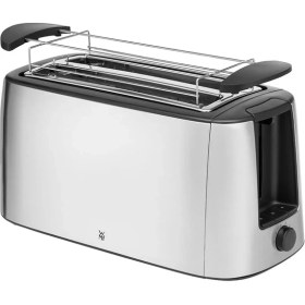 Resim Bueno Pro Çelik Iki Bölmeli Uzun Hazneli 6 Isı Ayarlı Gümüş Ekmek Kızartma Makinesi 1550 W 