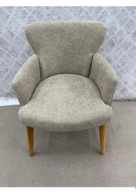 Resim Venqm Teki Berjer Koltuk Ofis Bekleme Koltuğu Kuaför Krem 