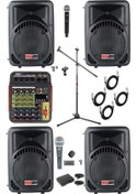 Resim Lastvoice Ample Little Paket-4 Aktif Hoparlör Ve Mixer Full Ses Sistemi Seti 